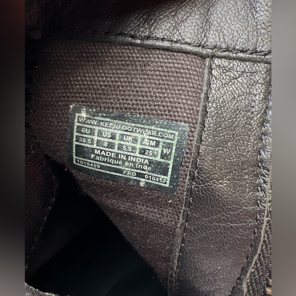 KEEN Morrison Mid Boot Suede Black Zip Belted Comfort Ankle Boots Women's Size 8 - Picture 5 of 16